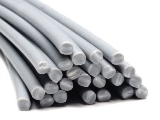 Plastic welding rods PP 4mm Round Gray (RAL7040) 25 rods
